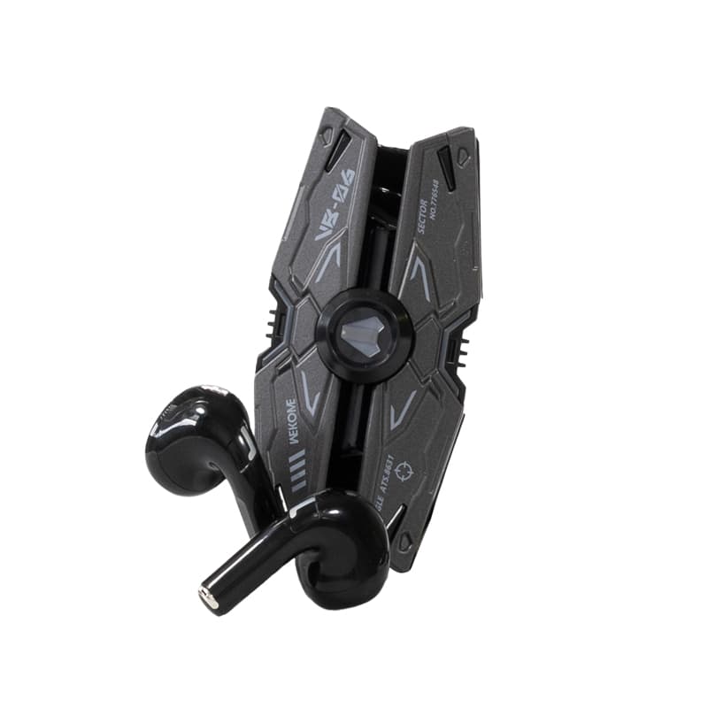 WEKOME VB06 Mecha Series - Bluetooth V5.3 TWS wireless headphones with charging case (Tarnish) 6