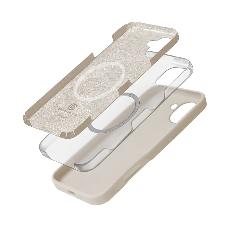 Crong Color Cover Magnetic - iPhone 16 MagSafe Case (Stone Beige) 3