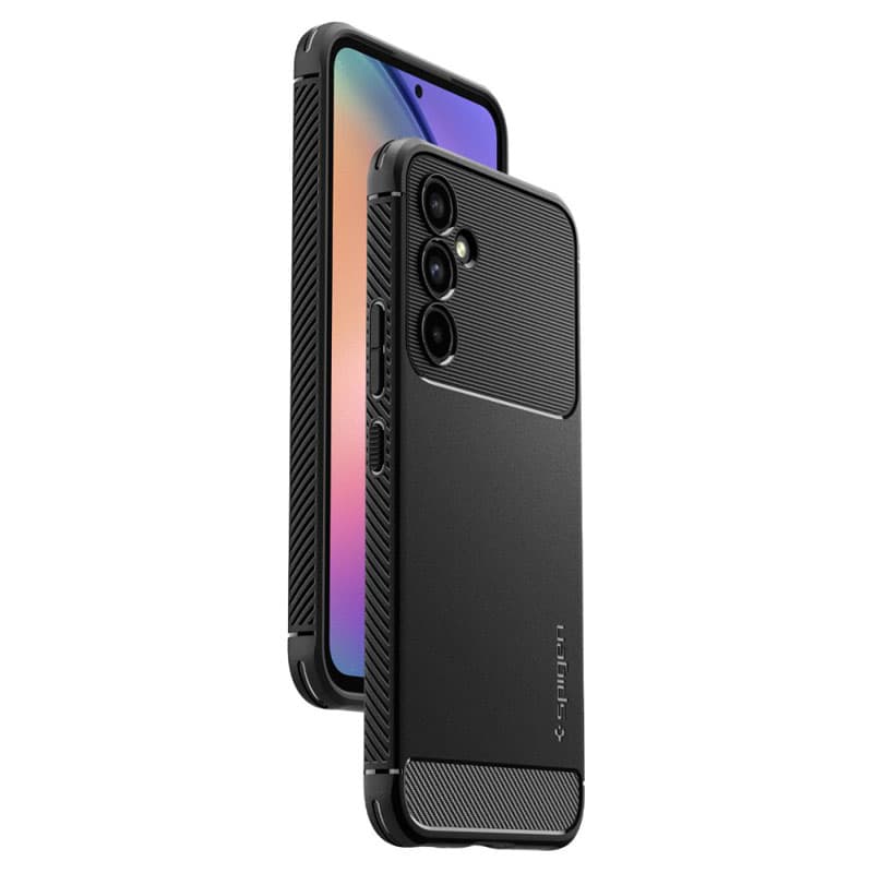 Spigen Rugged Armor - Case for Samsung Galaxy A54 5G (Czarny)
