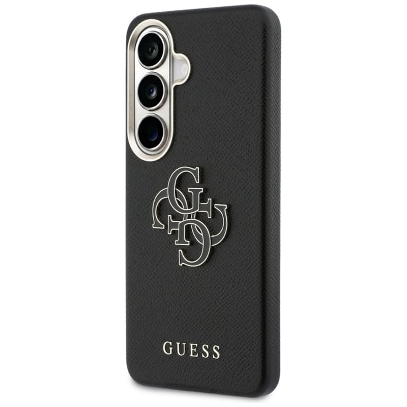 Guess Grained Big 4G Metal Logo - Samsung Galaxy S26 Case (Black) 2