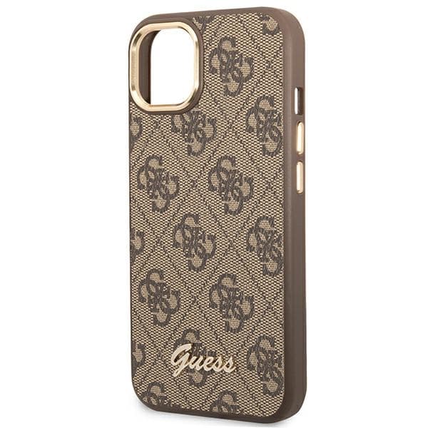 Guess 4G Metal Camera Outline Case - Case for iPhone 14 Plus (Brown) 6