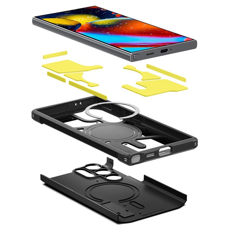 Spigen Tough Armor MagSafe - Case for Samsung Galaxy S24 Ultra (Black) 6