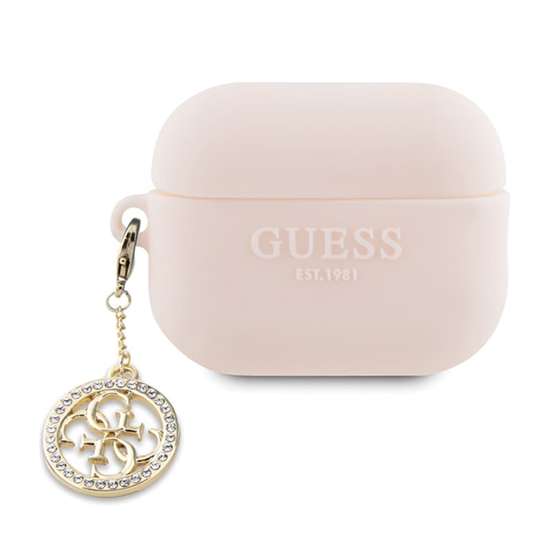 Guess 3D Rubber 4G Diamond Charm - Case for AirPods Pro 2 (Pink)