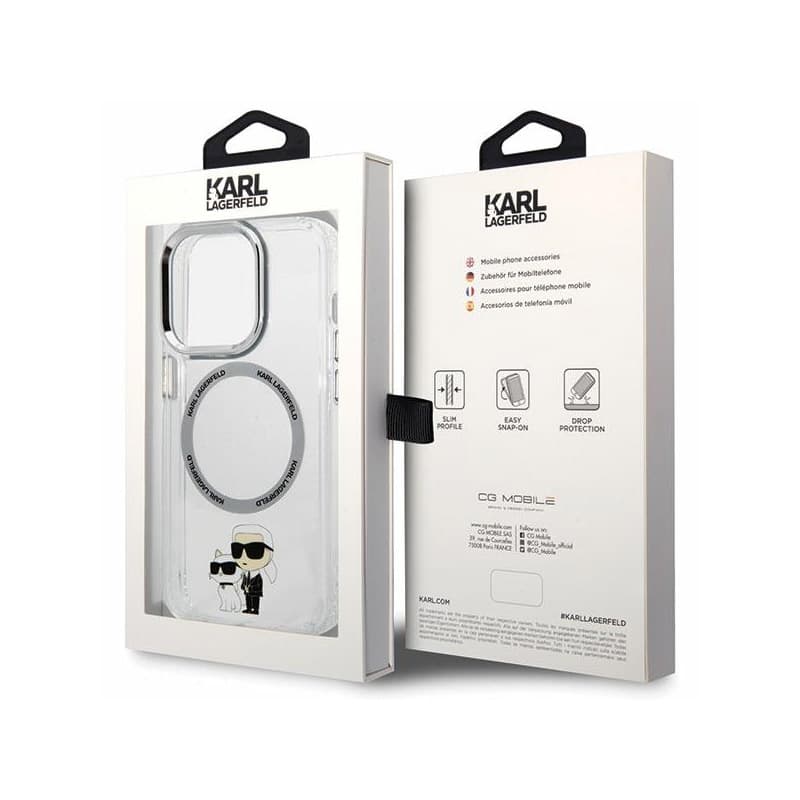Karl Lagerfeld IML NFT Karl & Choupette MagSafe - Case for iPhone 13 Pro (Transparent) 8