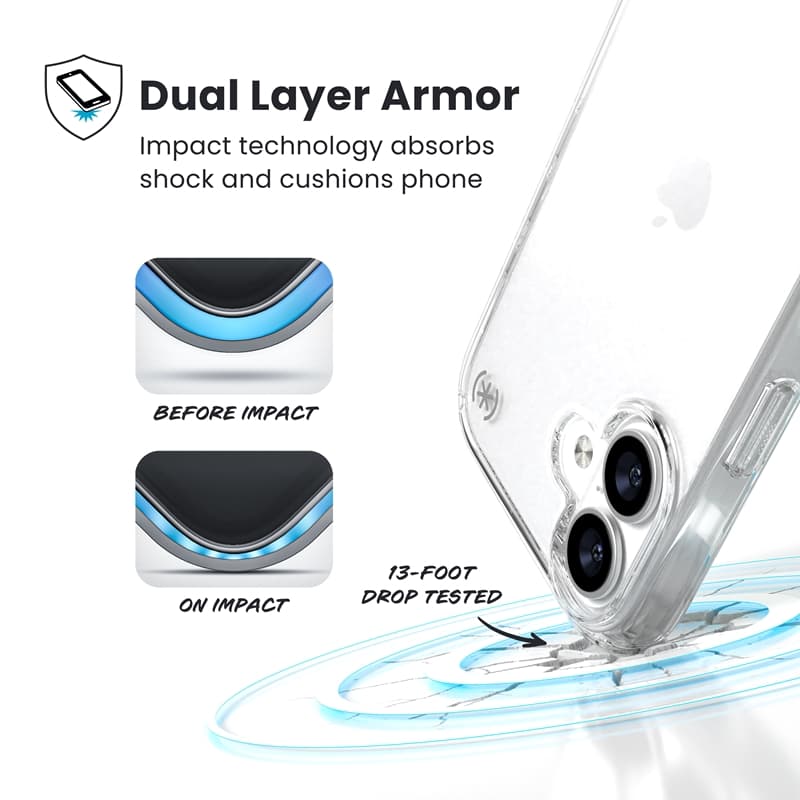 Speck Presidio Perfect-Clear - iPhone 17 Case (Clear) 2