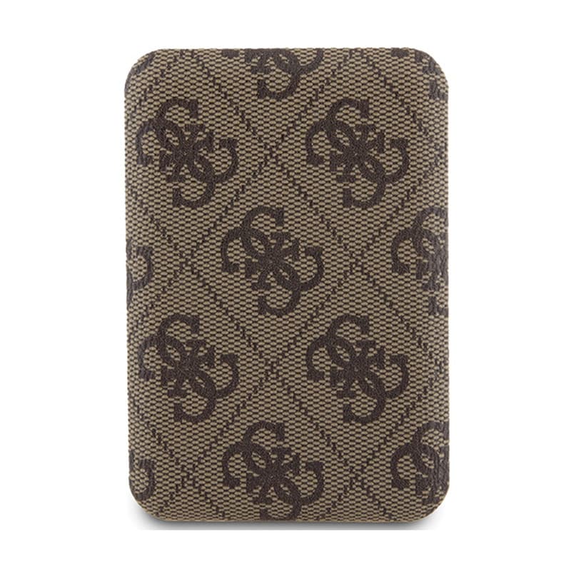 Guess 4G Leather Metal Logo MagSafe - Power Bank inductive 5000 mAh 15W MagSafe (brown) 2