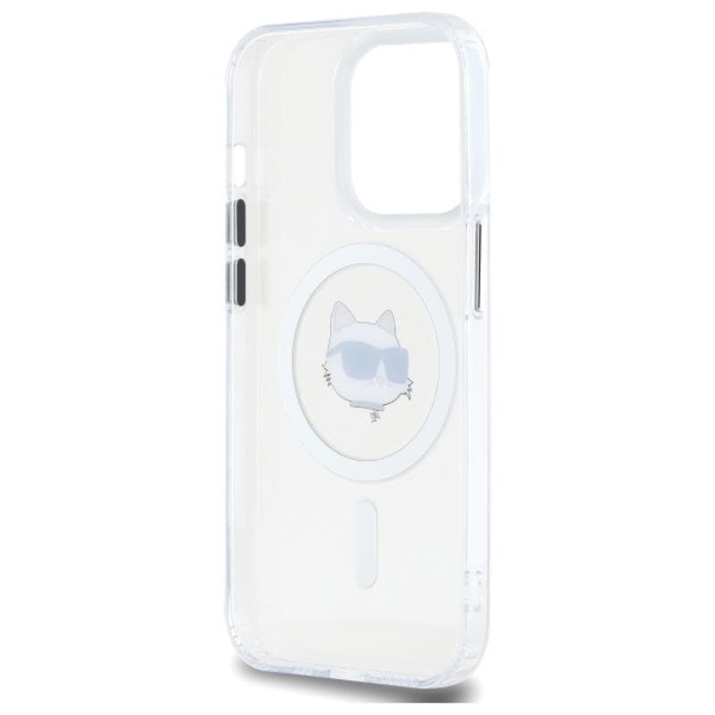 Karl Lagerfeld IML Metal Choupette Head MagSafe - Case for iPhone 14 Pro (White) 7
