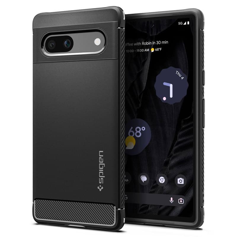 Spigen Rugged Armor - Case for Google Pixel 7A (Black)