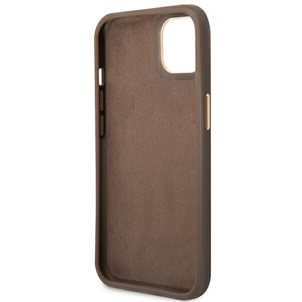 Guess 4G Metal Camera Outline Case - Case for iPhone 14 Plus (Brown) 7