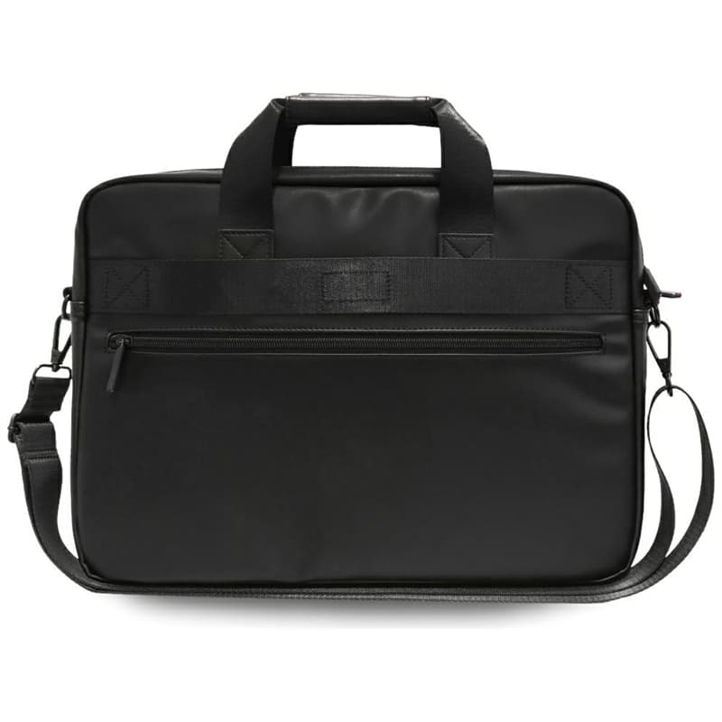 BMW Carbon Pockets & Metal Logo - 16" Notebook Bag (Black) 3