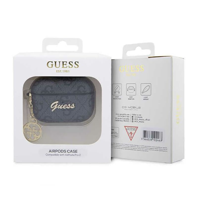 Guess 4G Charm Collection - Case for Apple AirPods Pro 2 (Black) 4