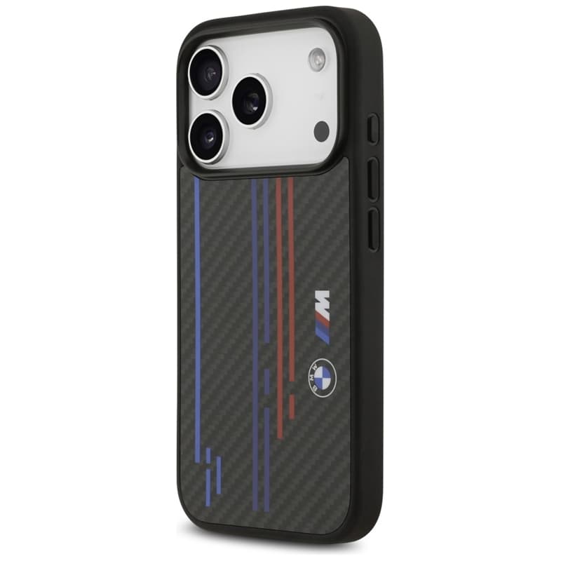 BMW M Kevlar Lines & Logo MagSafe - iPhone 17 Pro Case (Black) 2