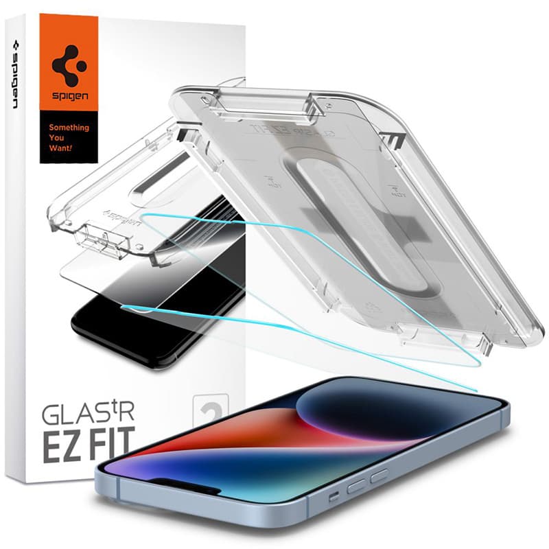 Spigen GLAS.TR EZ FIT 2-Pack - Tempered Glass for iPhone 17e / 16e / 14 / 13 Pro / 13 2 pcs 1