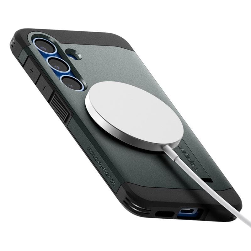 Spigen Tough Armor MagSafe - Case for Samsung Galaxy S25+ (Abyss Green) 8