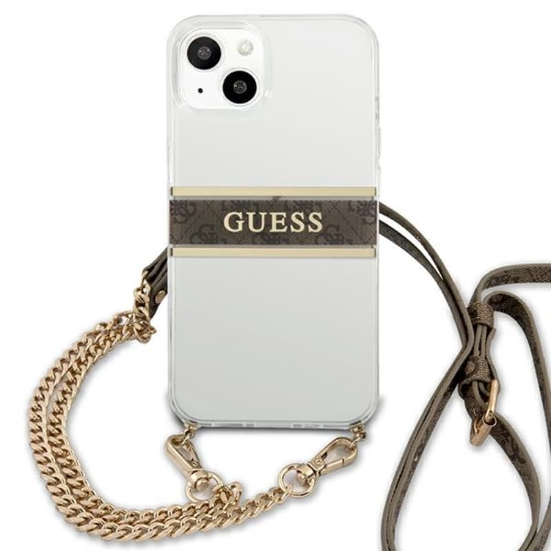 Guess 4G Gold Stripe Crossbody - Case for iPhone 13 mini 3