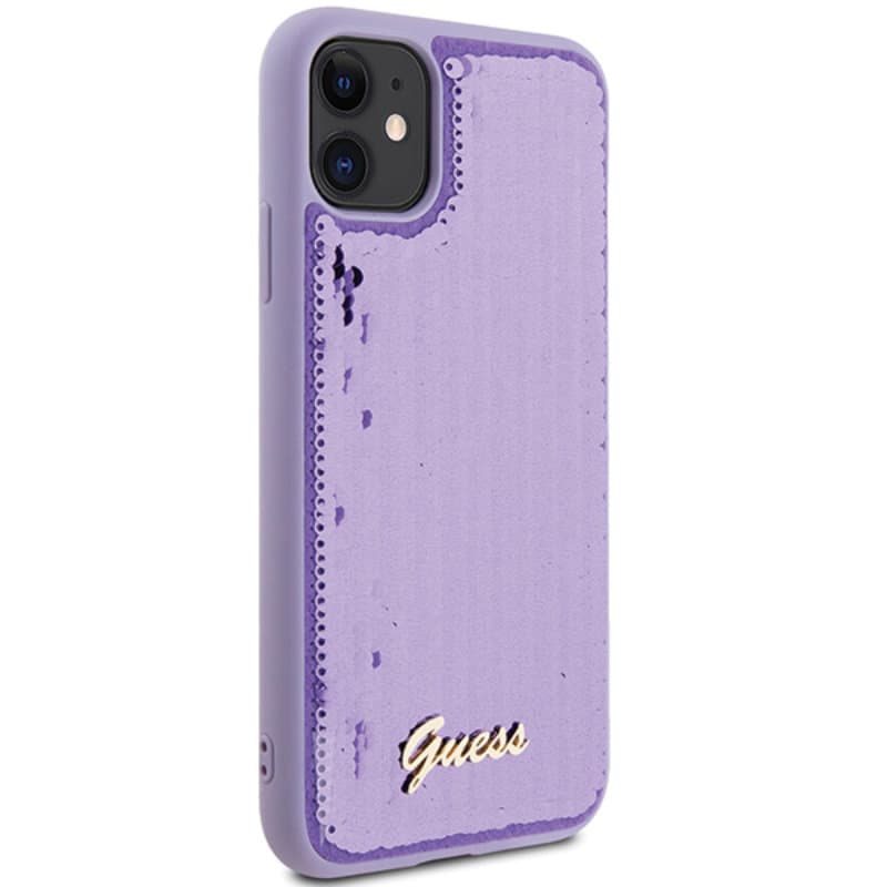Guess Sequin Script Metal - iPhone 11 Case (purple) 3