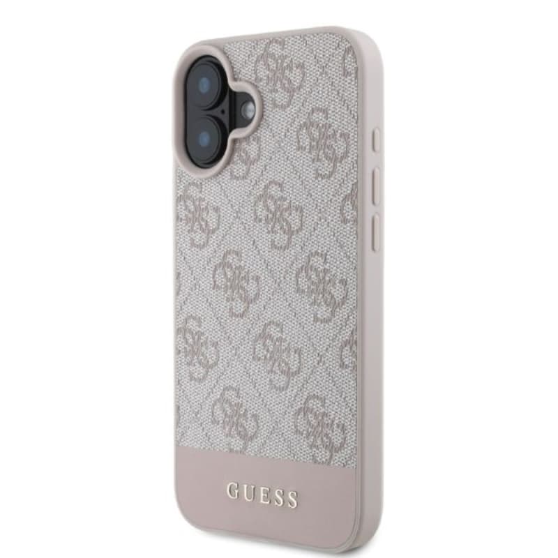 Guess 4G Bottom Stripe - Case for iPhone 16 (pink) 4