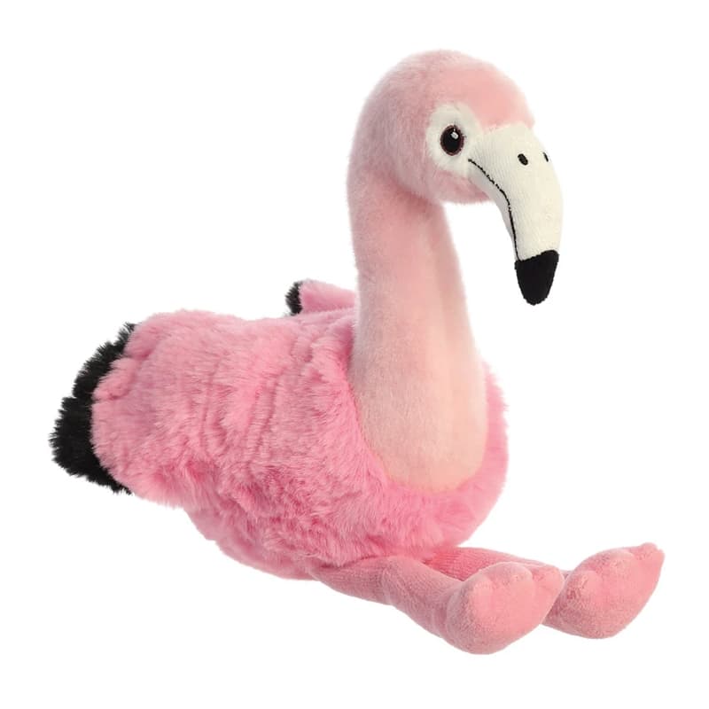 Eco Nation – Plush Toy / Cuddly Sitting Flamingo 27 cm Eco-Friendly 7