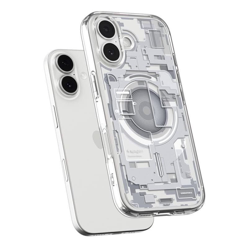 Spigen Ultra Hybrid Mag MagSafe - Case for iPhone 17 (Zero One White)   5