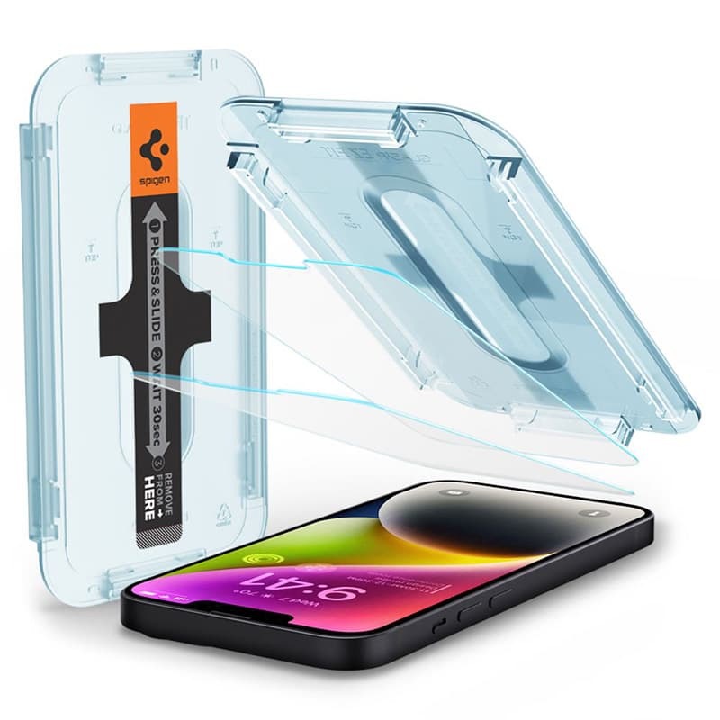 Spigen GLAS.TR EZ FIT 2-Pack - Tempered Glass for iPhone 17e / 16e / 14 / 13 Pro / 13 2 pcs 2