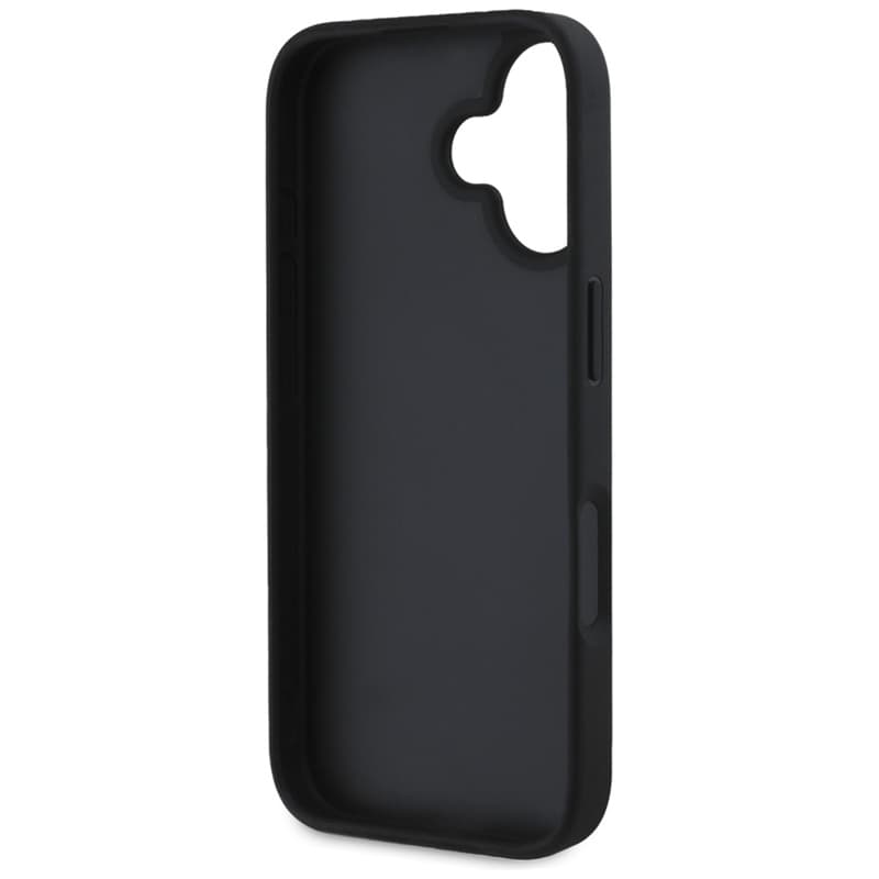 Guess Hot Stamp 4G Pattern Triangle Metal Logo - Case for iPhone 16 (black) 7