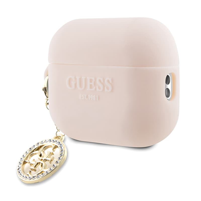 Guess 3D Rubber 4G Diamond Charm - Case for AirPods Pro 2 (Pink) 3