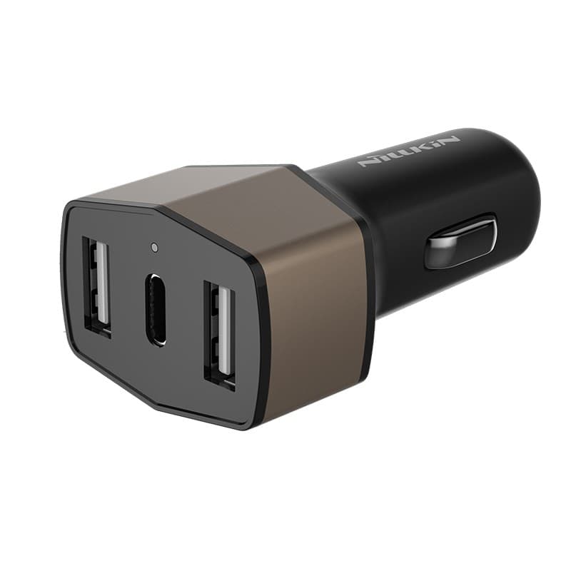 Nillkin Celerity Car Charger - 2x USB-A + 1x USB-C, 32W (Gold) 5