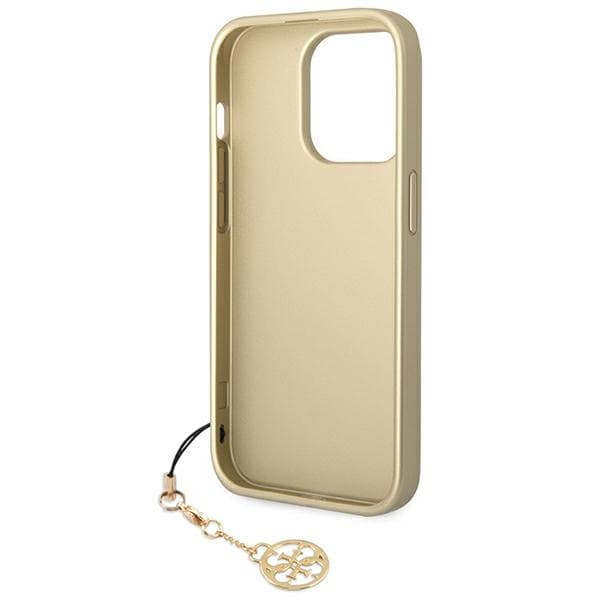 Guess 4G Charms Collection - Case for iPhone 14 Pro (Brown) 6