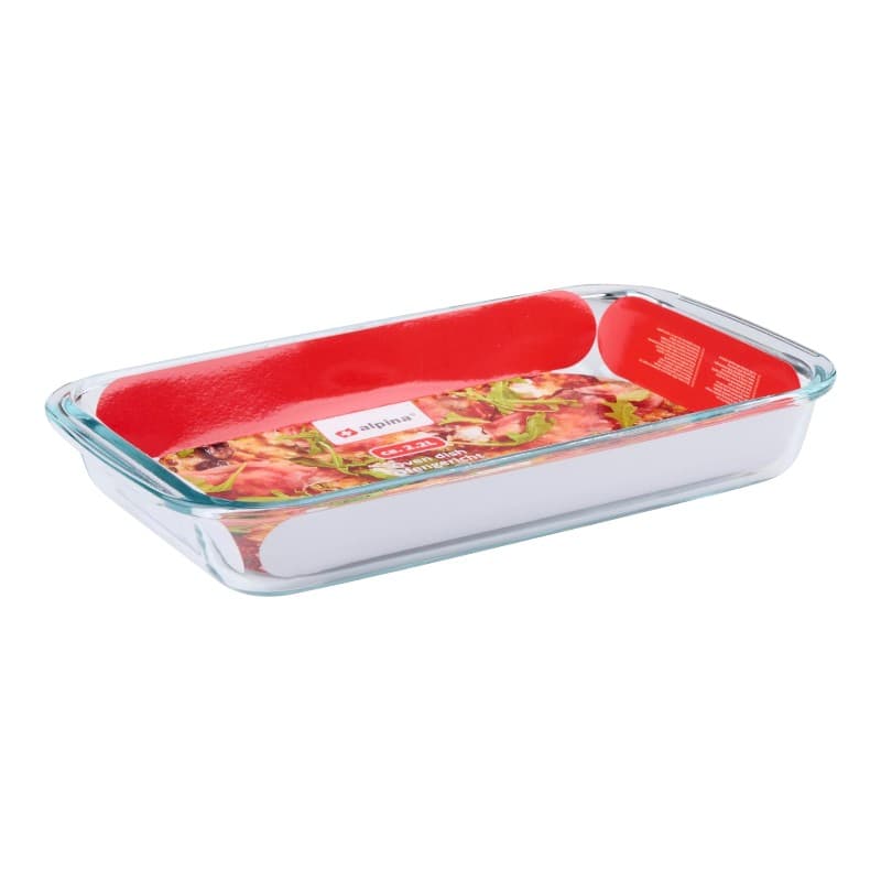 Alpina - Glass ovenproof dish 34.5x20.5x5 cm 2.2 L 2