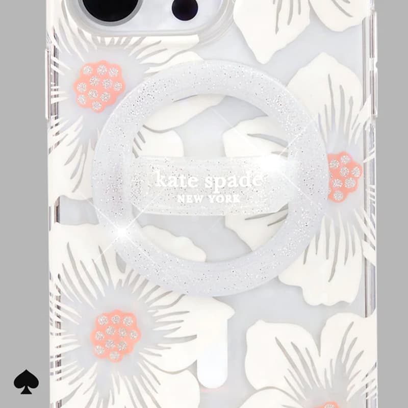 Kate Spade New York Magnetic Loop Grip - MagSafe finger holder (The Sparkle Silver) 2