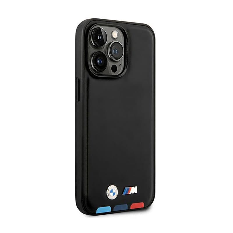 BMW Leather Hot Stamp Tricolor MagSafe - Case for iPhone 14 Pro (Black) 4