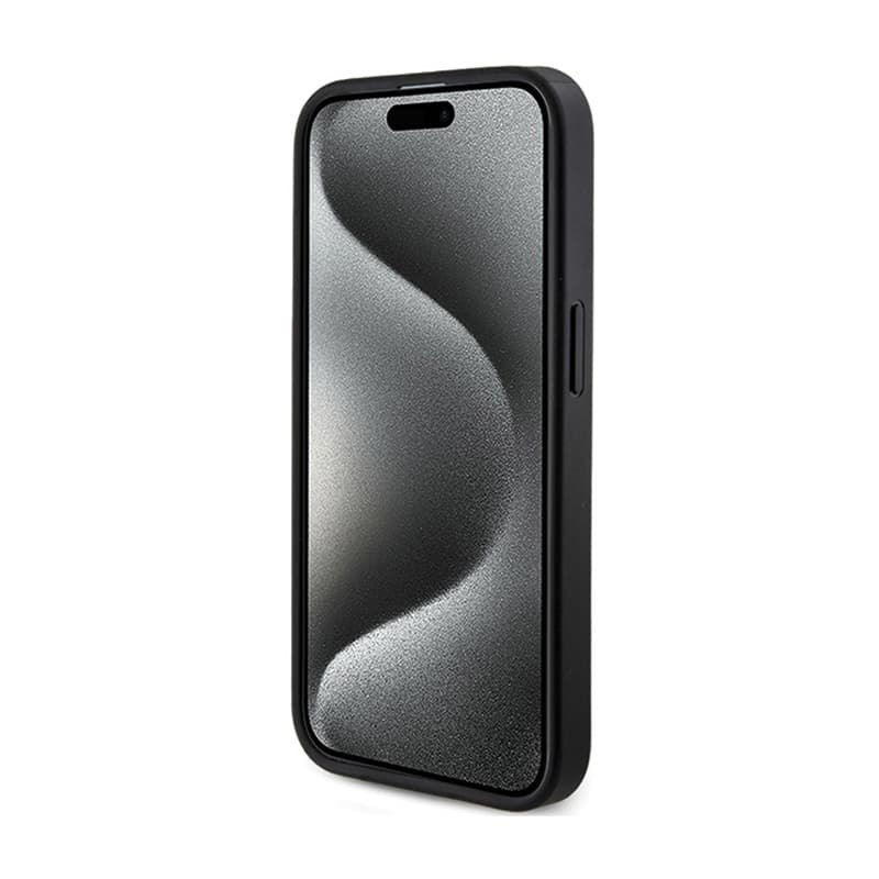 Guess 4G Collection Leather Metal Logo MagSafe - Case for iPhone 14 Pro (black) 5
