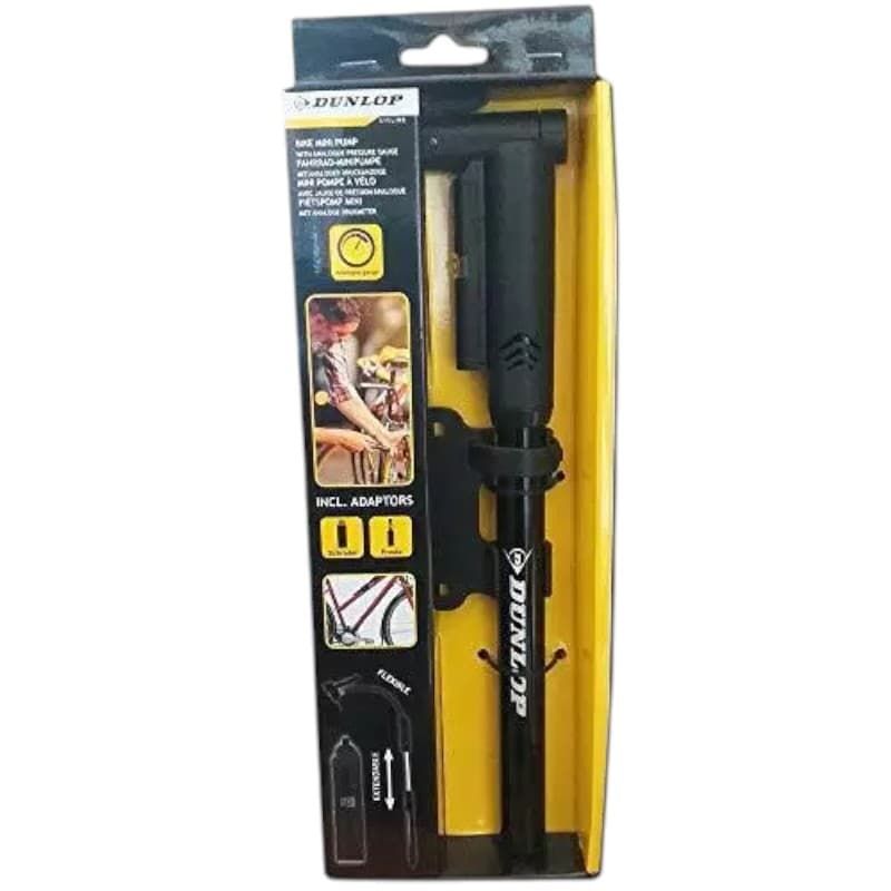 Dunlop - Bicycle pump with pressure gauge 1