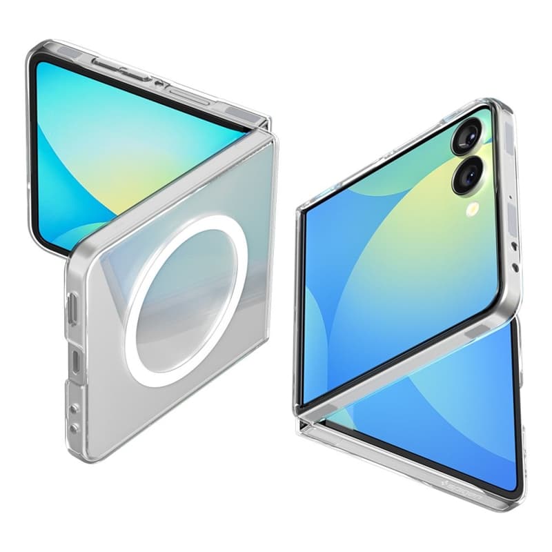 Spigen Airskin Mag MagSafe - Case for Samsung Galaxy Z Flip 7 (Clear/White) 6