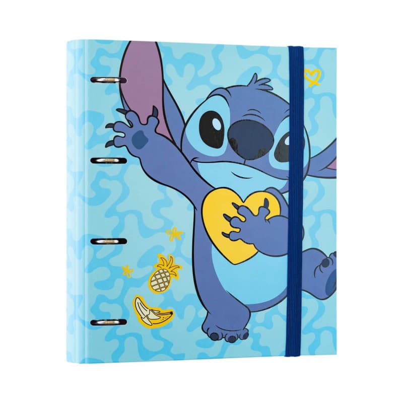 Disney Stitch - A4 binder from the Tropical collection (4 rings, elastic band) 1