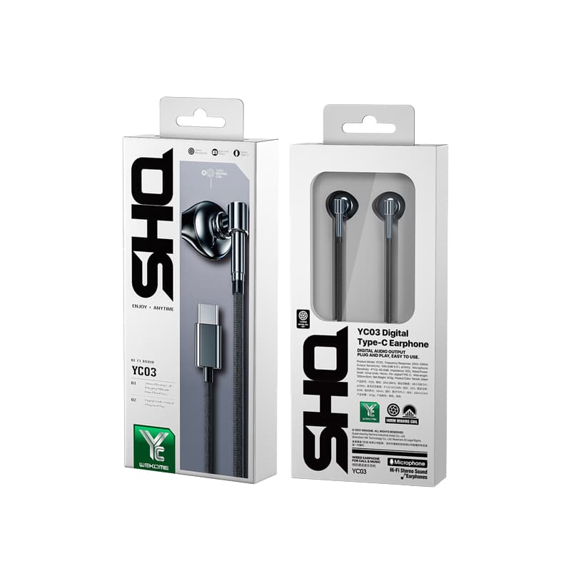 WEKOME YC03 SHQ Series - USB-C wired headphones (Tarnish) 3