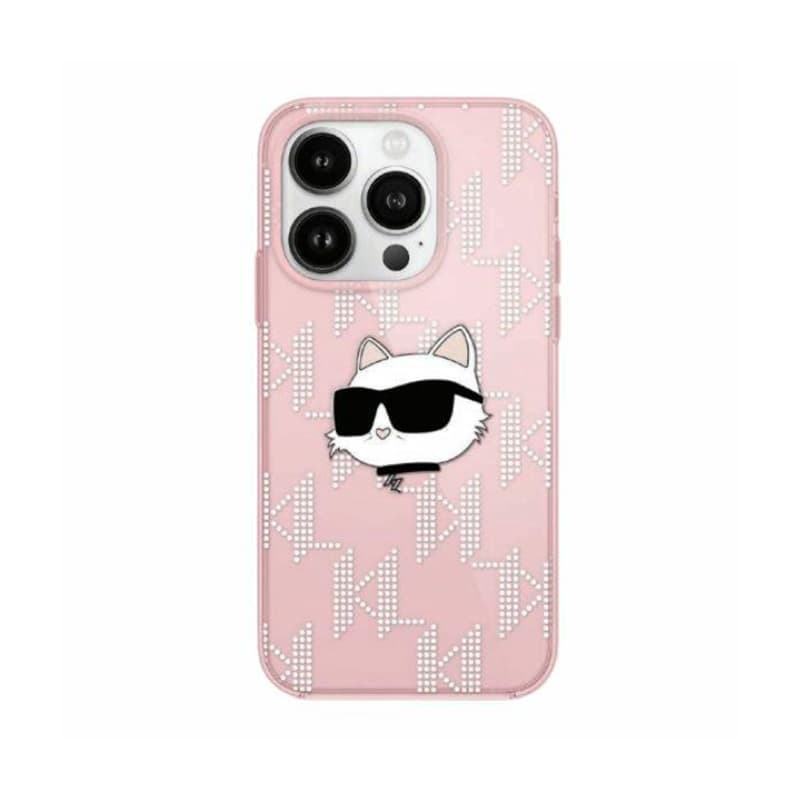 Karl Lagerfeld IML Choupette Head & Monogram - iPhone 11 Case (pink) 1
