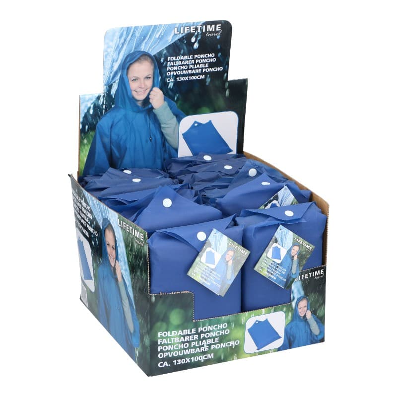 Lifetime - Rain Poncho / Cape 130x100 cm (Blue) 5