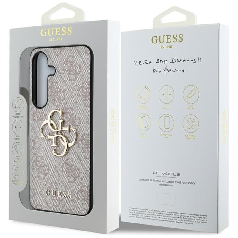 Guess Big 4G Logo Classic Logo - Case for Samsung Galaxy S25 (pink) 8