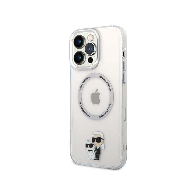 Karl Lagerfeld IML NFT Karl & Choupette MagSafe - Case for iPhone 13 Pro Max (Transparent) 2