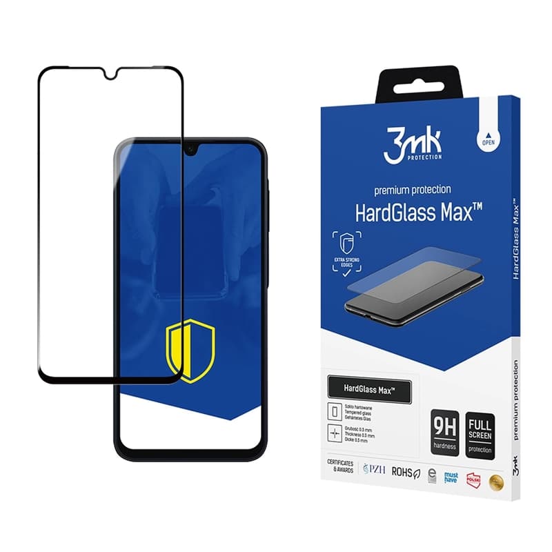 3mk HardGlass Max - Tempered Glass for Samsung Galaxy A16 4G/5G / A17 4G/5G (Black) 1