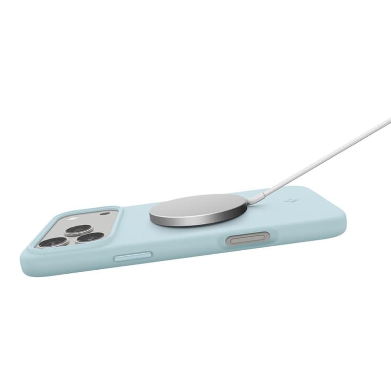 Spigen Silicone Fit Mag MagSafe - Case for iPhone 17 Pro Max (Mute Blue) 7