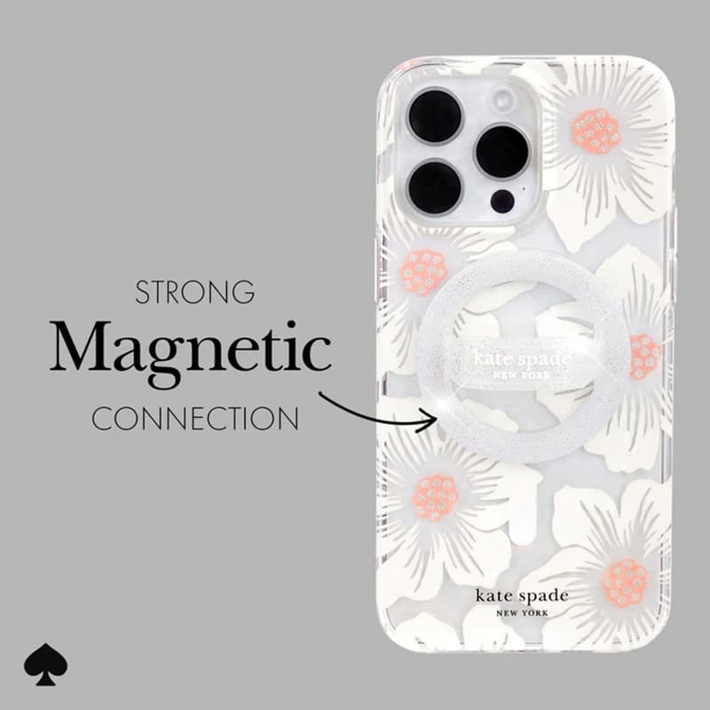 Kate Spade New York Magnetic Loop Grip - MagSafe finger holder (The Sparkle Silver) 3