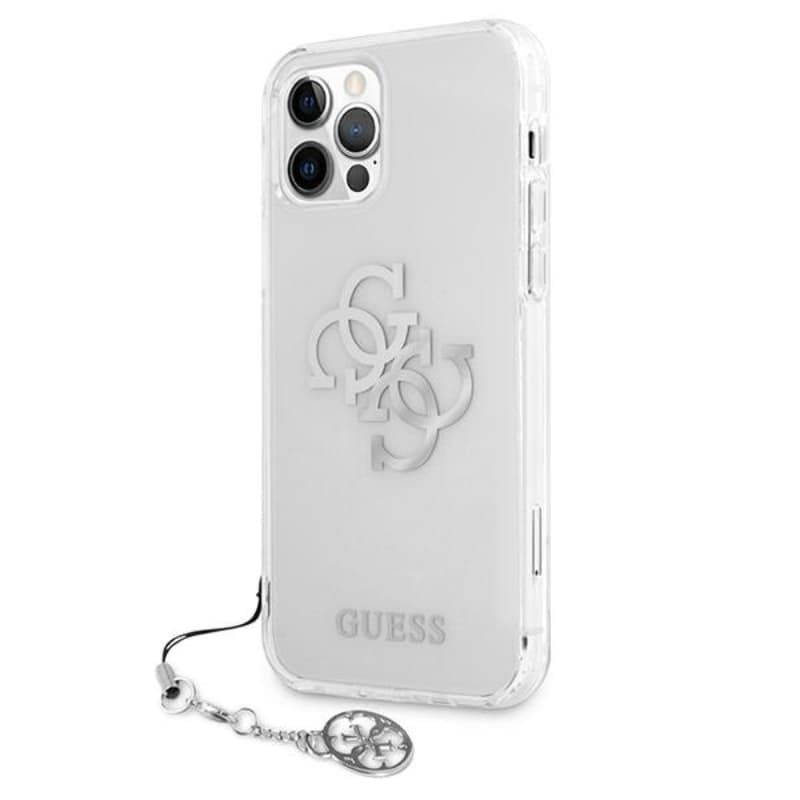 Guess 4G Big Logo Charm - Case for iPhone 12 Pro Max (Silver) 2