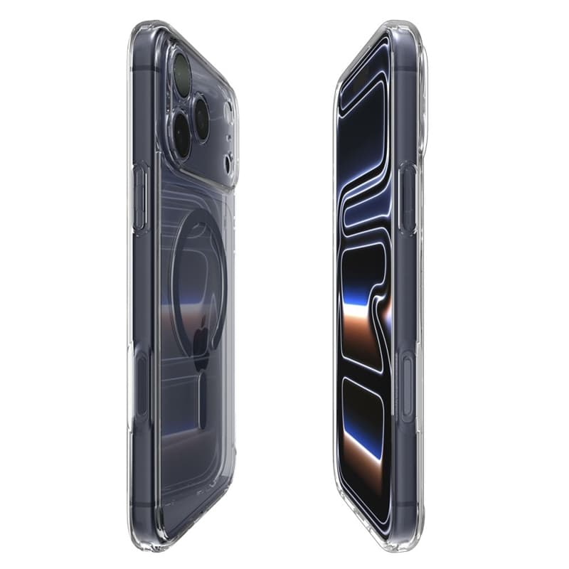 Spigen Ultra Hybrid Mag MagSafe - Case for iPhone 17 Pro (Clear/Deep Blue) 6