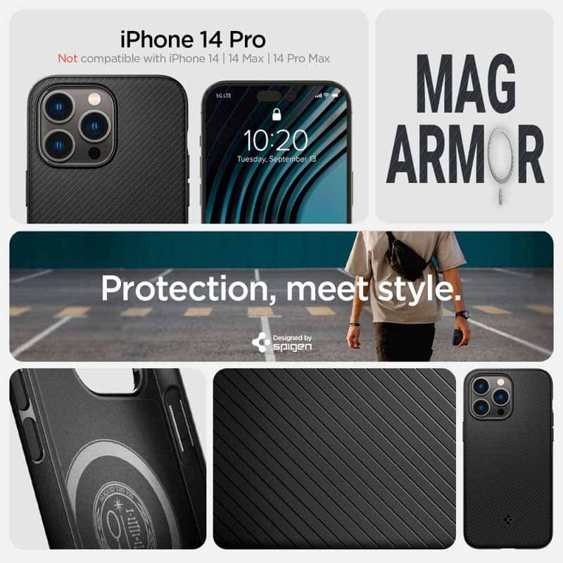 Spigen Mag Armor - Case for iPhone 14 Pro (Black) 5