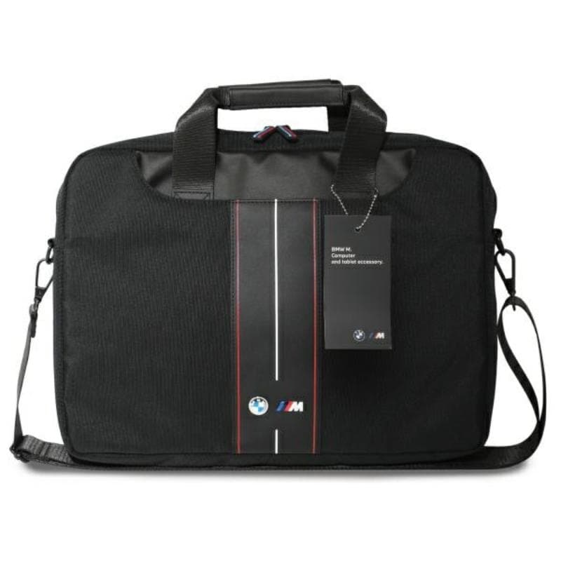 BMW Nylon Red Stripe - Laptop Bag 16" (Black) 4