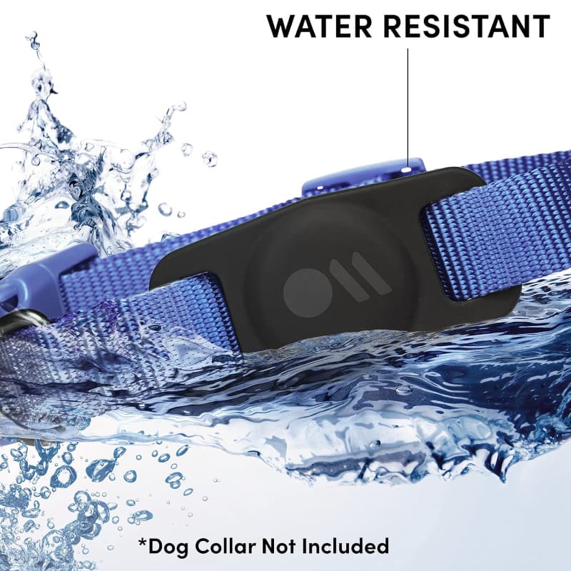 Case-Mate Dog Collar Mount - Case with Collar Mount for Apple AirTag 1 / 2 (Black) 4