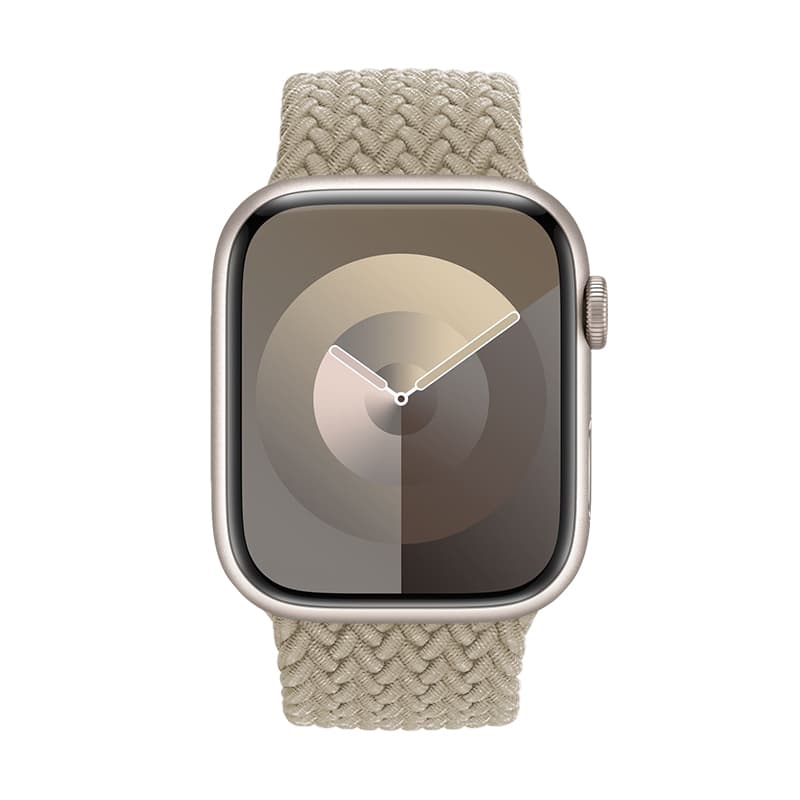 Crong Wave Band - Braided Strap for Apple Watch 38/40/41/42 mm (Stone Beige) 2