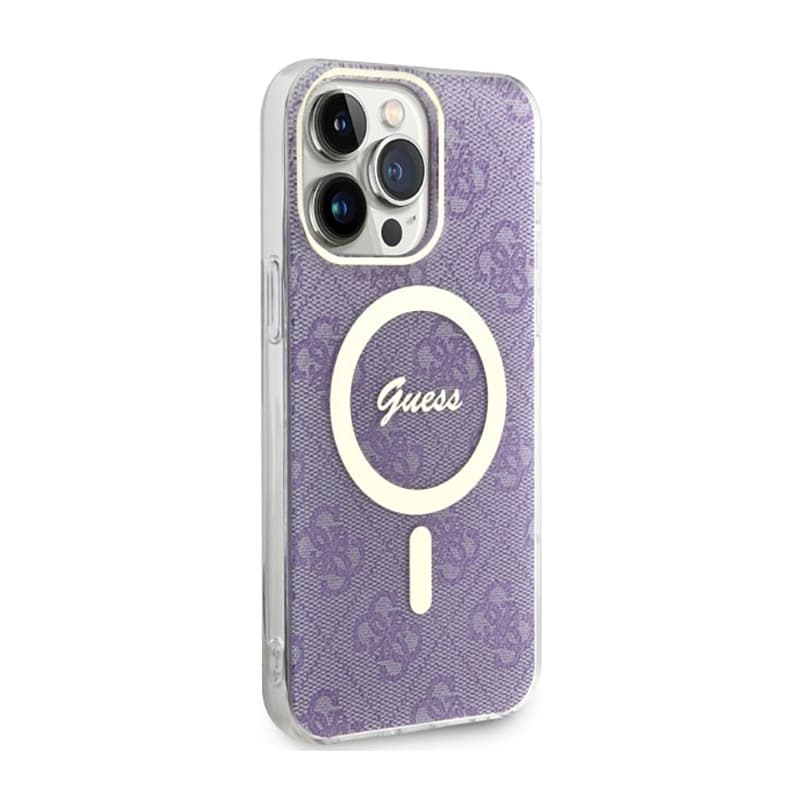 Guess 4G MagSafe - Case for iPhone 14 Pro Max (Purple) 4